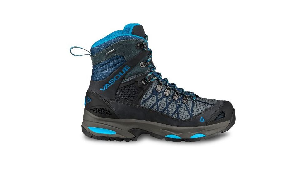 Vasque Saga GTX Backpacking Boots Womens, Dark Slate/Blue, 7 US, 07139W 070