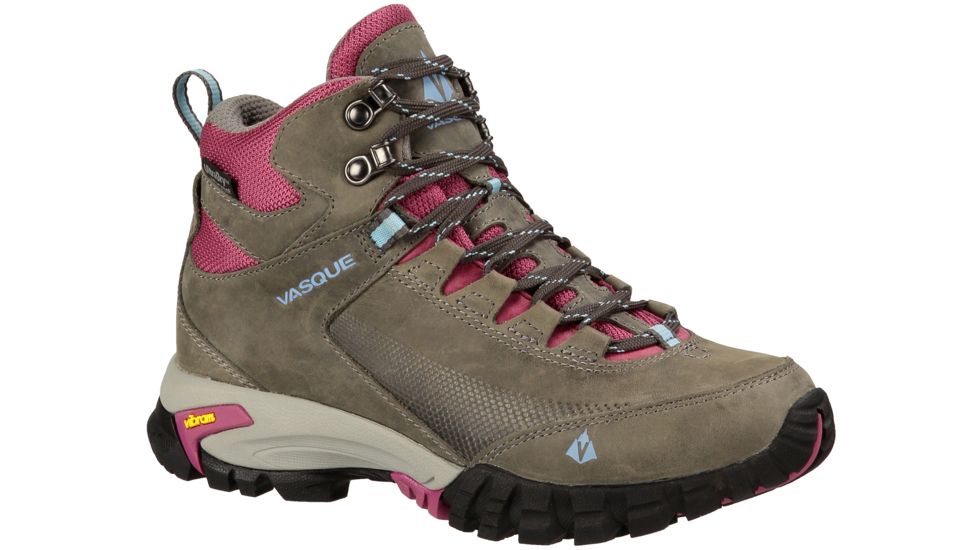 Vasque Talus Trek UltraDry Mid Hiking Boot - Women's-Gargoyle/Damson-Medium-10