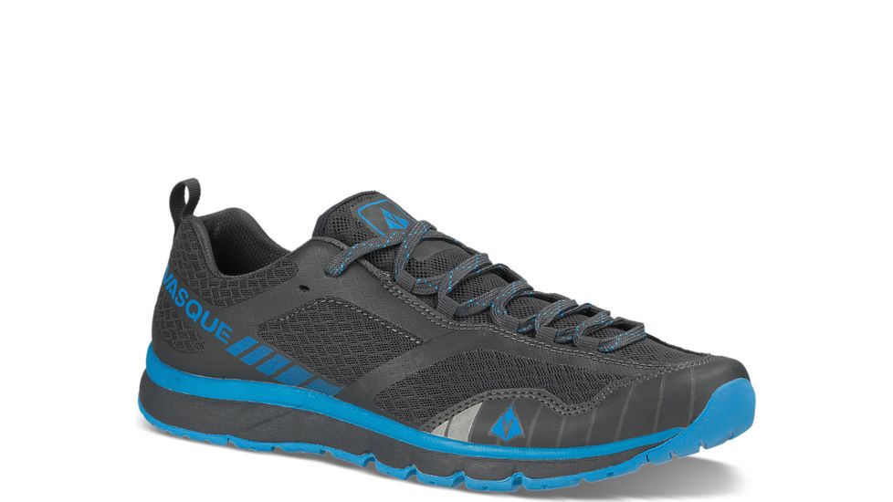 Vasque Vertical Velocity Trail Running Shoes Mens, Ebony/Brilliant Blue, 12 US 07640M 120