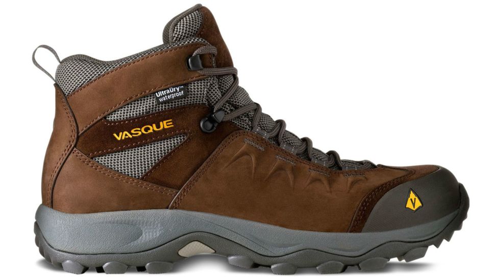 Vasque Vista Ultradry Hiking Boot - Mens-Slate Brown/Old Gold-Medium-10 US