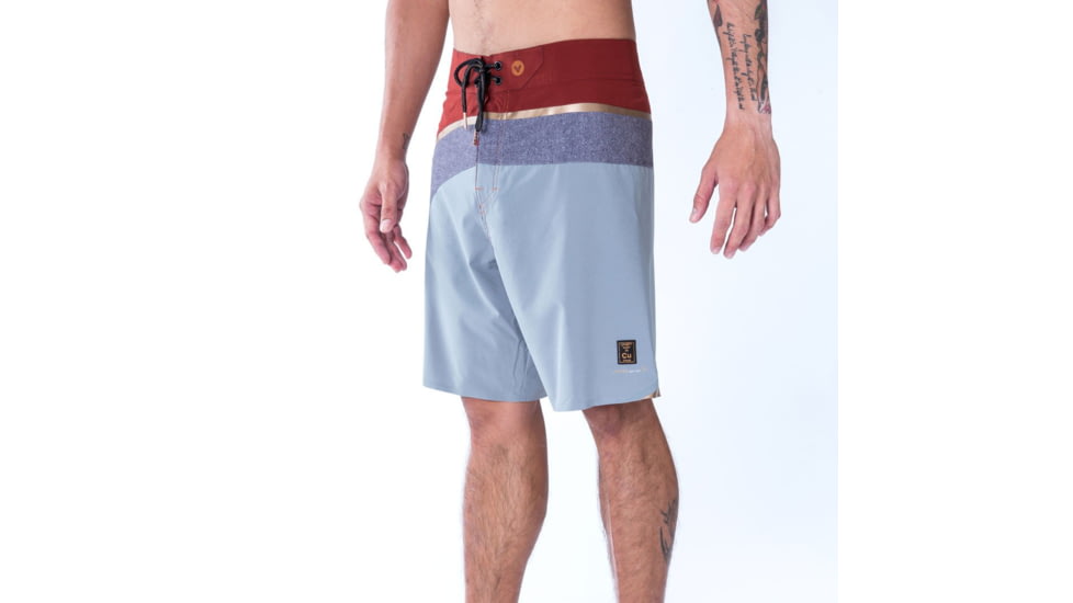 Vast Strata Men's Boardshort, Copper/Gray, B619-112
