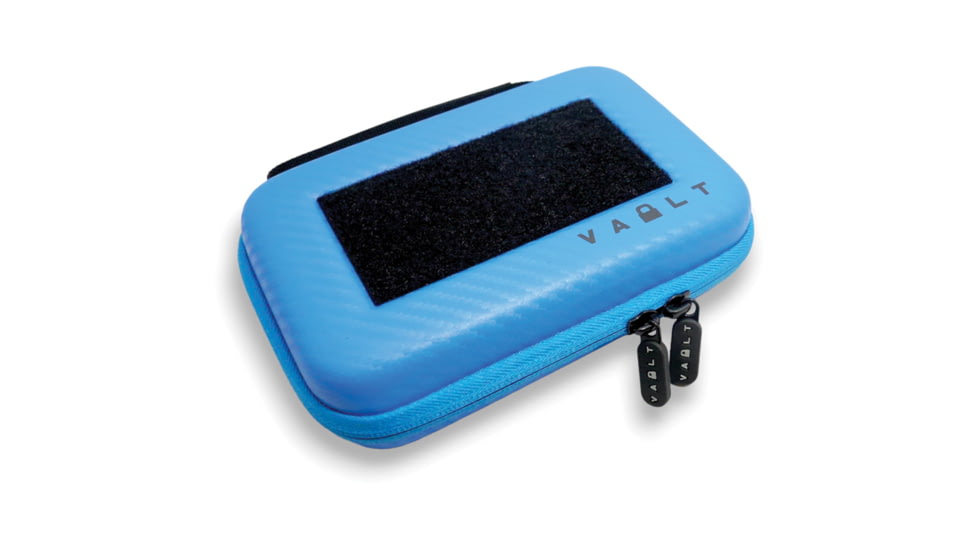 Vault Case Nano Case, 7in x 4.5in x 2in, Blue Carbon Fiber Pattern Outer Shell, VLTNANOBLUCBN