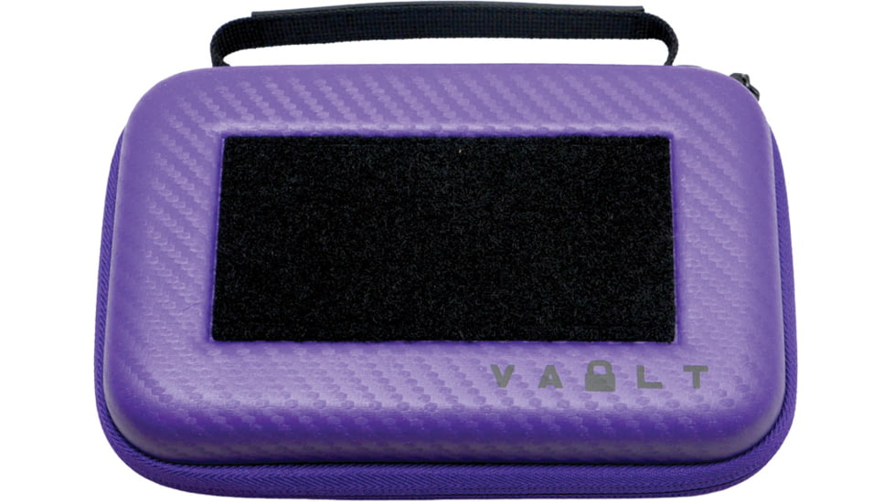 Vault Case Nano Case, 7in x 4.5in x 2in, Purple Faux Carbon Fiber Outer Shell, VLTNANOPRPCBN