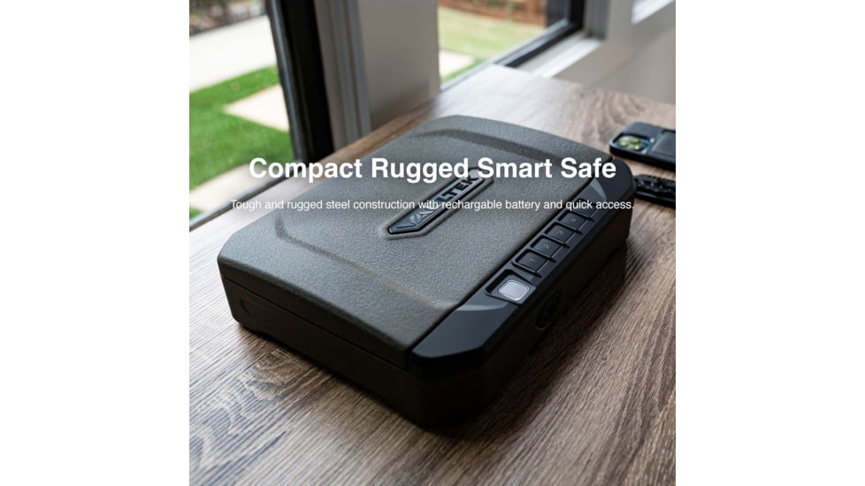 Vaultek Safe Compact Biometric Bluetooth 2.0 Smart Safe, 20 Series, Black, VS20i-BK