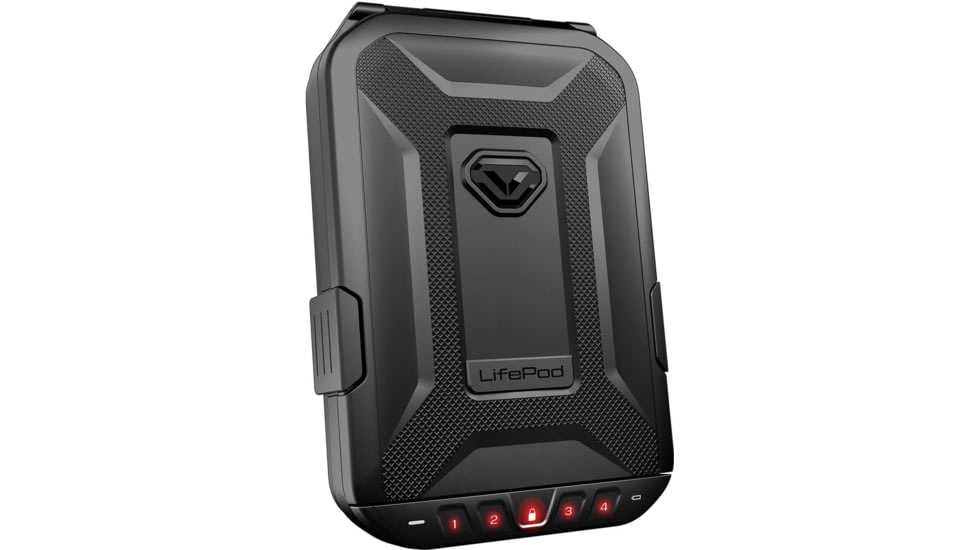 Vaultek Safe LifePod Rugged Airtight Weather Resistant Storage w/ Built-in Lock, Black, XLP10-BK