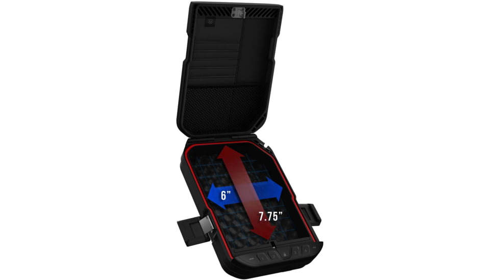 Vaultek Safe LifePod Rugged Airtight Weather Resistant Storage w/ Built-in Lock, Black, XLP10-BK