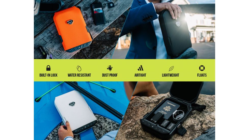 Vaultek Safe LifePod Rugged Airtight Weather Resistant Storage with Built-in Lock, Covert Black VLP1.0-BK