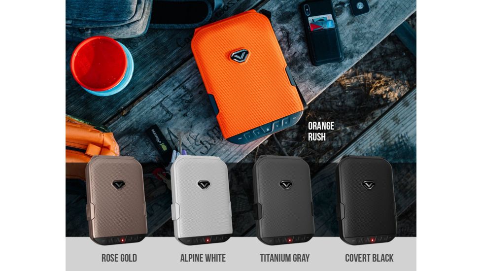 Vaultek Safe LifePod Rugged Airtight Weather Resistant Storage with Built-in Lock, Covert Black VLP1.0-BK