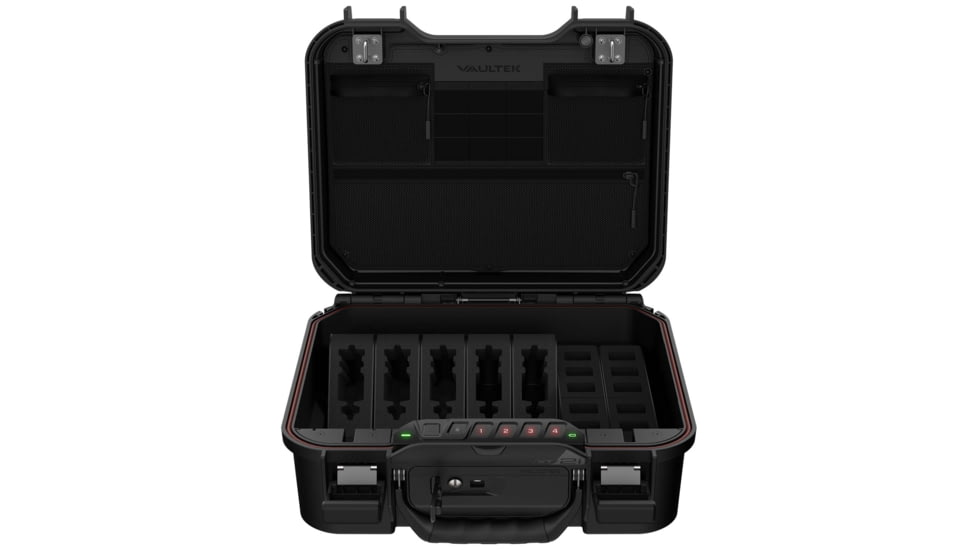 Vaultek Safe LifePod XT Enthusiast Storage w/5 Pistol Racks, 2 Magazine Racks and Interior Lid Organizer, Black, VLP-XT2i-BK