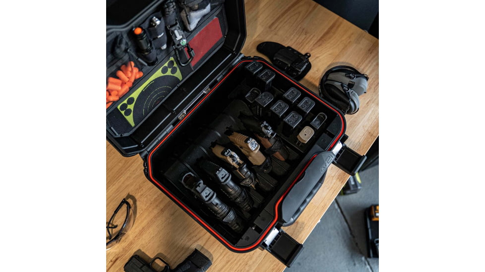 Vaultek Safe LifePod XT Enthusiast Storage w/5 Pistol Racks, 2 Magazine Racks and Interior Lid Organizer, Black, VLP-XT2i-BK
