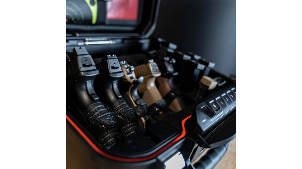 Vaultek Safe LifePod XT Enthusiast Storage w/5 Pistol Racks, 2 Magazine Racks and Interior Lid Organizer, Black, VLP-XT2i-BK