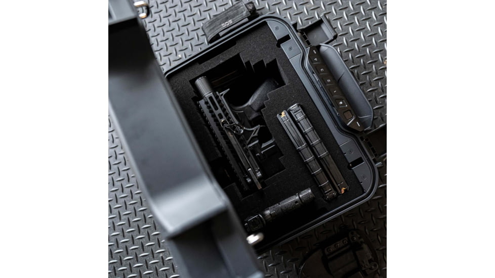 Vaultek Safe LifePod XT Standard-size Safe w/Base Pluck Foam and Protective Lid Crate Foam Panel, Black, VLP-XT1i-BK