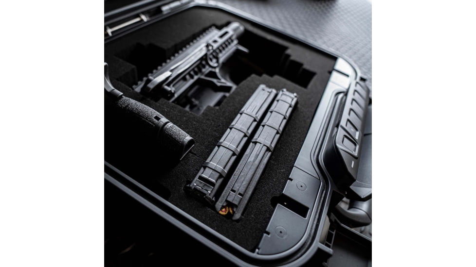 Vaultek Safe LifePod XT Standard-size Safe w/Base Pluck Foam and Protective Lid Crate Foam Panel, Black, VLP-XT1i-BK