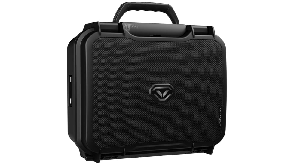 Vaultek Safe LifePod XT Standard-size Safe w/Base Pluck Foam and Protective Lid Crate Foam Panel, Black, VLP-XT1i-BK
