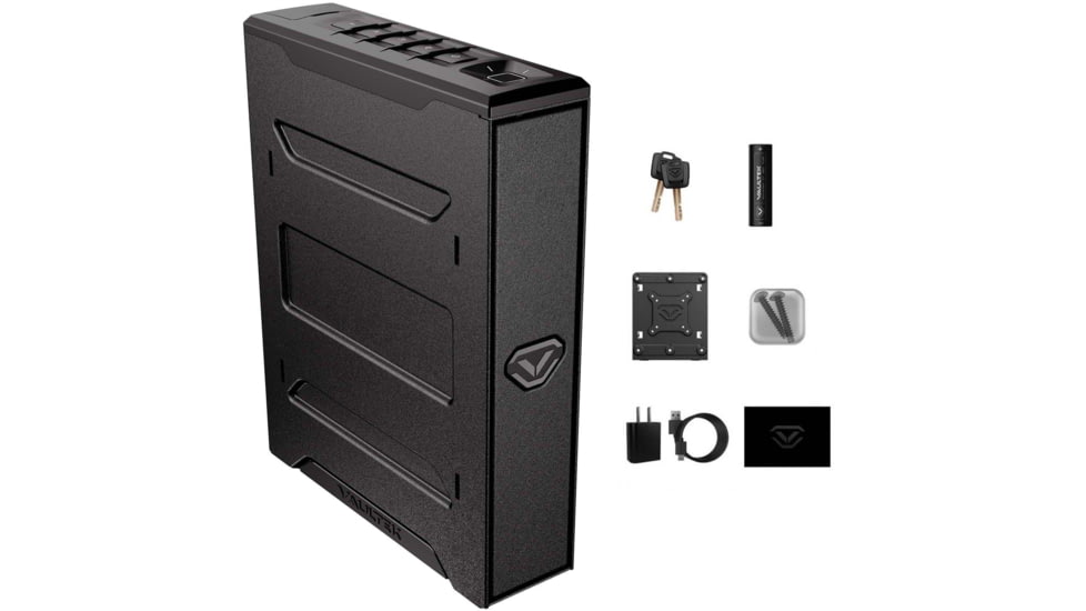 Vaultek Safe SR20i Biometric and Bluetooth 2.0 Slider Safe, Black, SR20i-BK