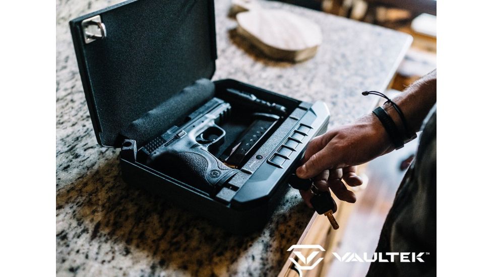 Vaultek Safe VR10 Lightweight Bluetooth Smart Safe, Gray, VR10-TG