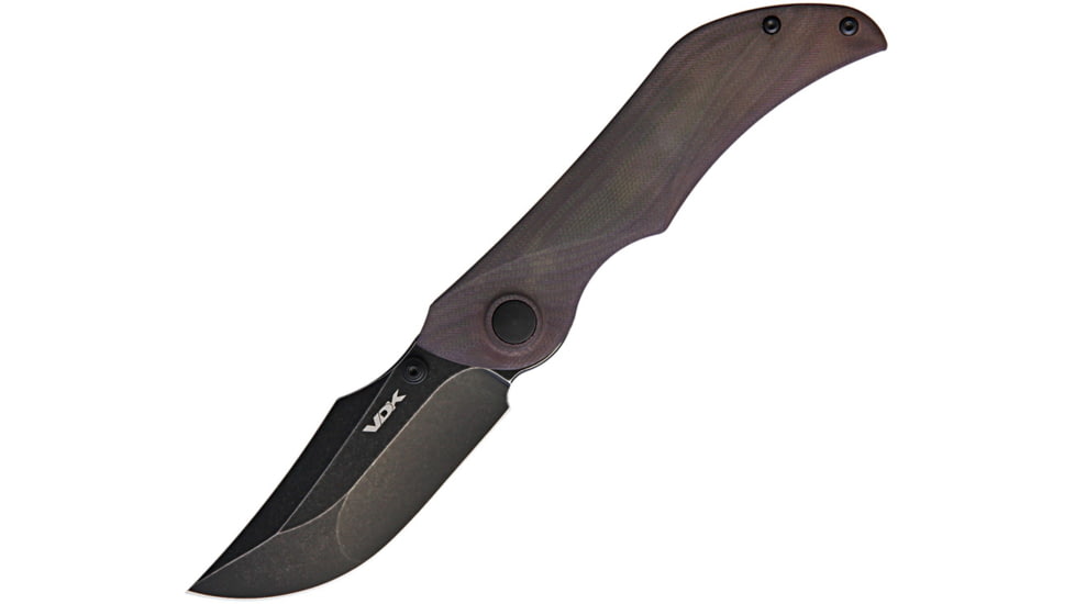 VDK Knives Talisman Linerlock Folding Knife, Brown, Brown G10 handle, VDK021 BROWN JADE TALISMA