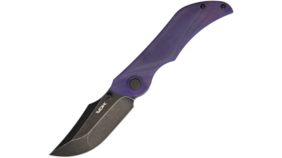 VDK Knives Talisman Linerlock Folding Knife, Purple, Purple G10 handle, VDK024