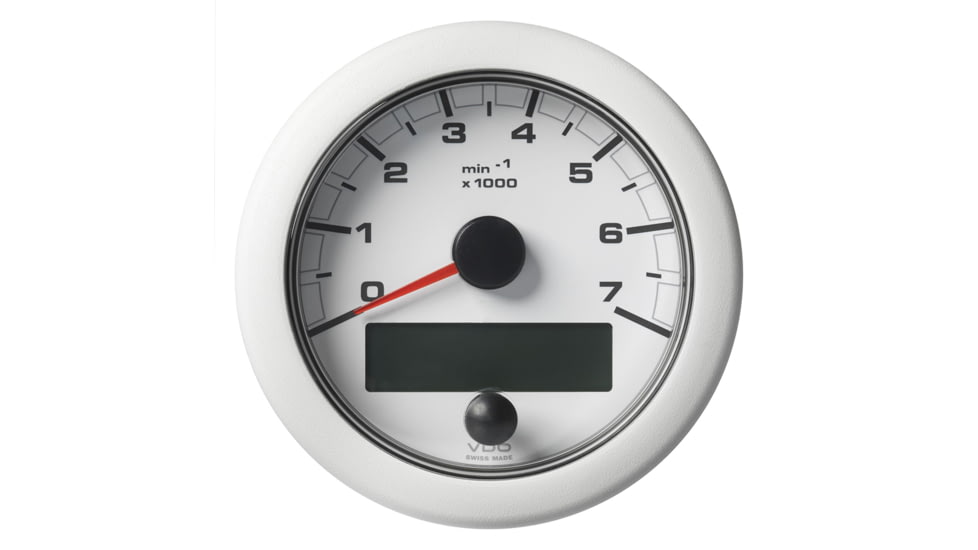 VDO 3-3/8&quot; 85mm OceanLink NMEA 2000 Tach - 7000 RPM - White Dial &amp; Bezel 76349