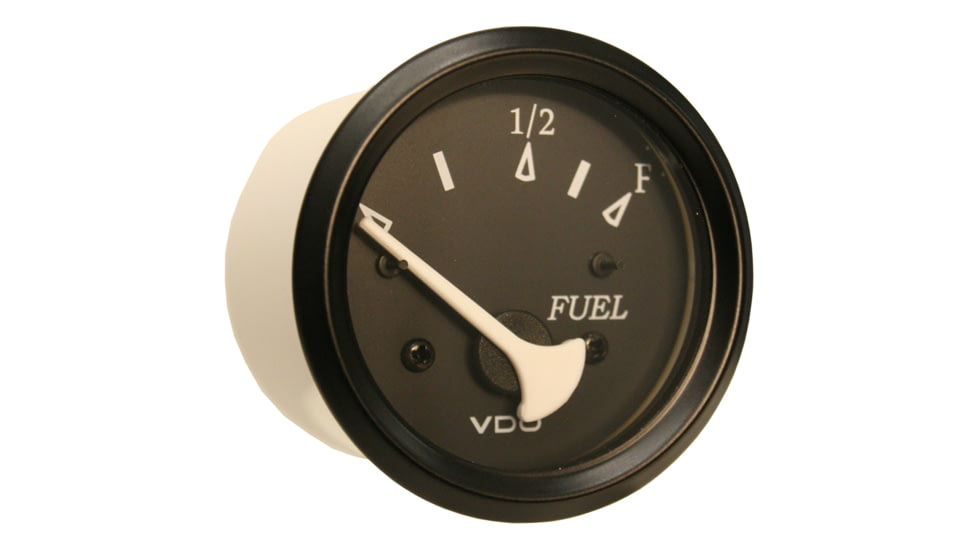 VDO Allentare Black Fuel Level Gauge - Use w/Marine 240-33 Ohm Fuel Senders - 12V - Black Bezel 60791