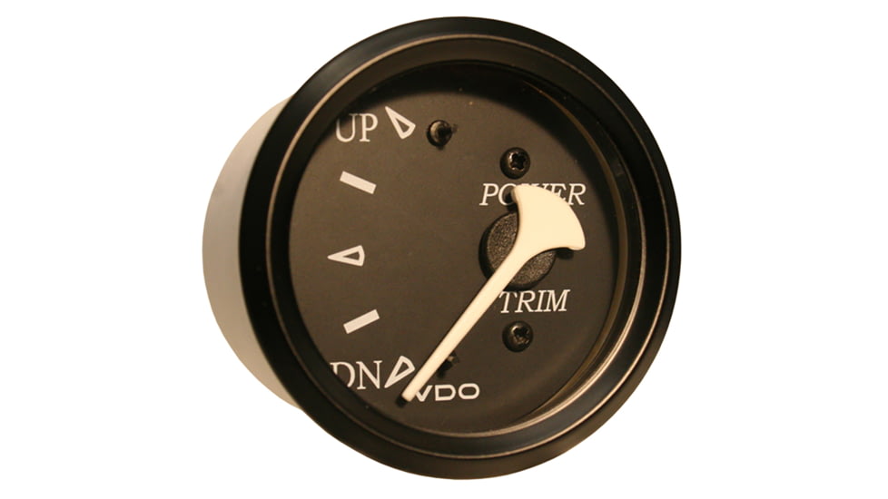 VDO Allentare Black Trim Gauge - For Use w/Evinrude/Johnson Engines - 12V - Black Bezel 60794