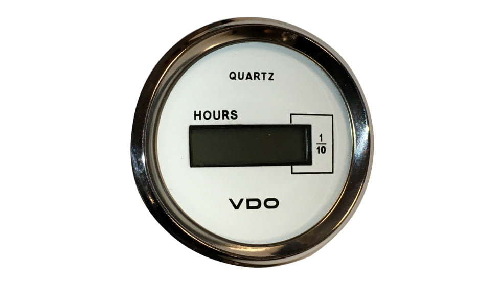 VDO Allentare White DC Hourmeter LCD Gauge - 52mm - 10-32V 66647