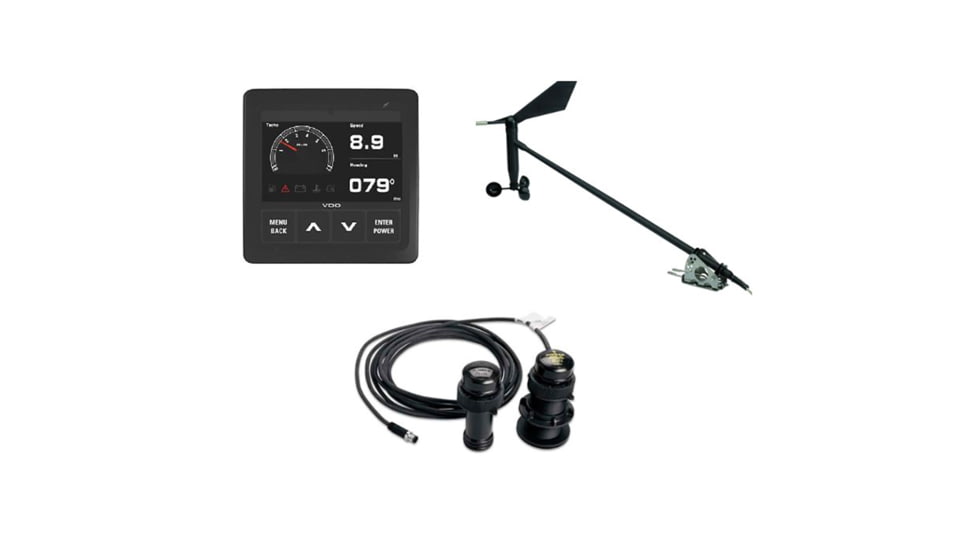 VDO Kit f/Sail, Wind Sensor, Transducer, Display &amp; Cables Navigation 76240