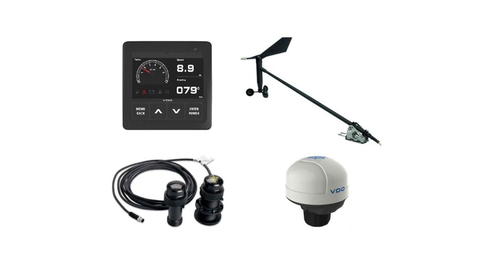 VDO Kit Plus f/Sail, Wind Sensor, Transducer, Nav Sensor, Display &amp; Cables Navigation 76241