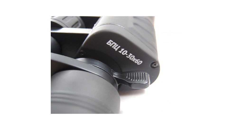 Veber Bpc Zoom Porro Prizm Rubber Armored Binocular, Black, 10-30x60 BBPC103060ZB