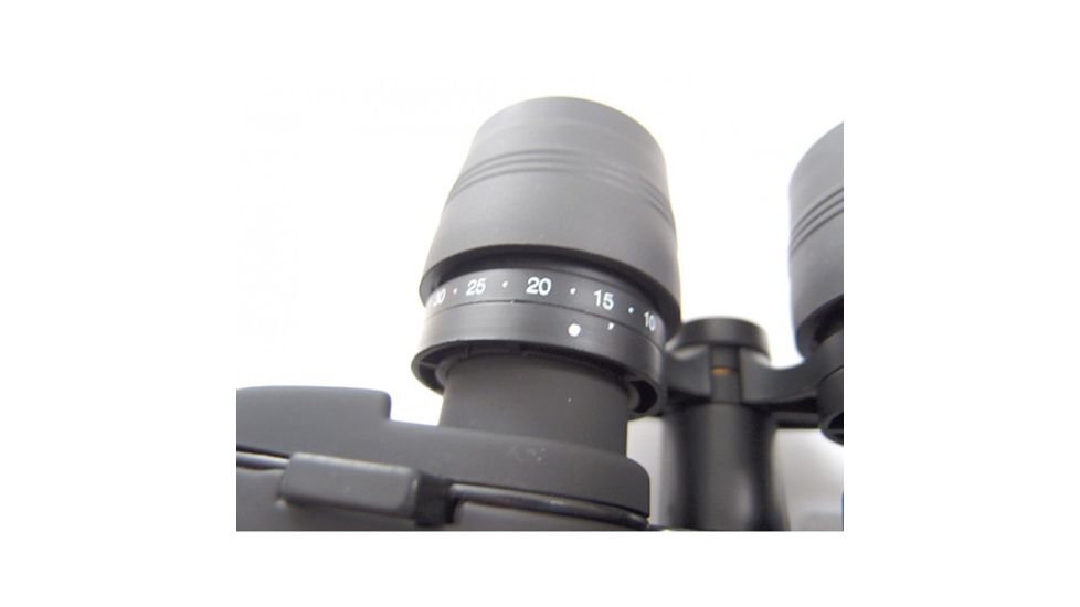 Veber Bpc Zoom Porro Prizm Rubber Armored Binocular, Black, 10-30x60 BBPC103060ZB