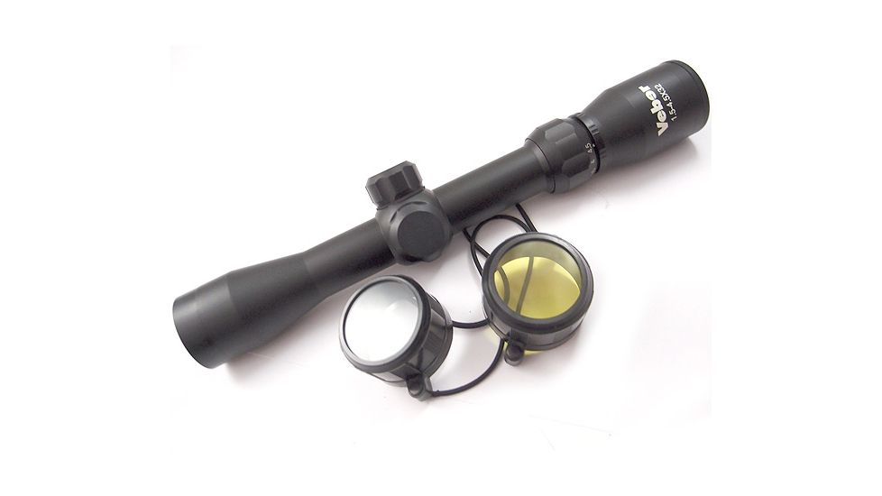 Veber VPOI 1.5-4.5x32mm LightMaster Series Rifle Scope w/ Duplex Reticle, 1 in Tube, SFP, Black, GSKOVPOI154532