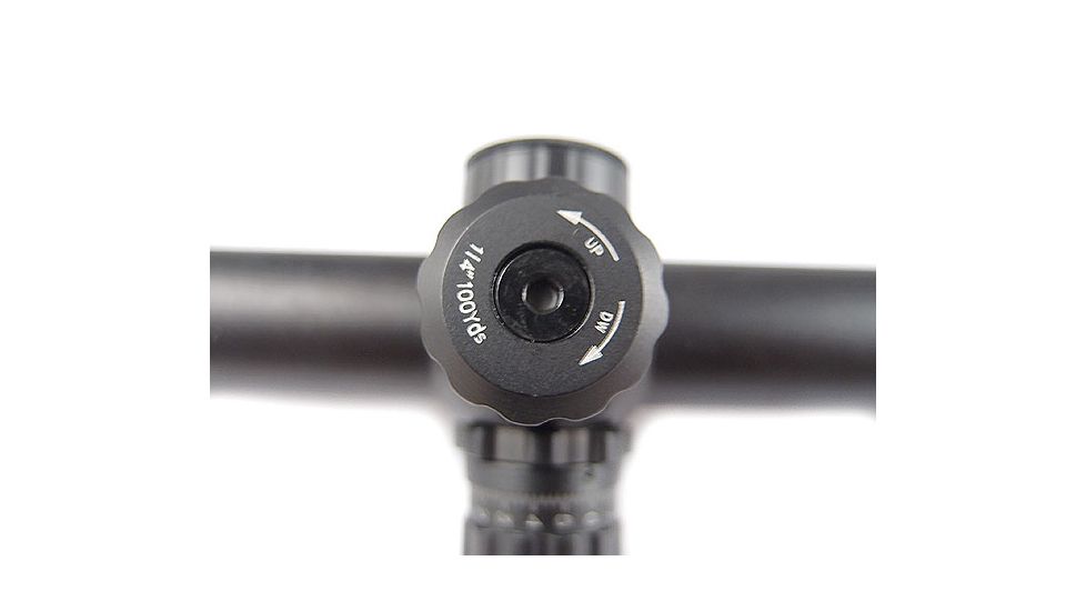 Veber VPOI 6-24x50mm Black Fox Series Rifle Scope w/ Red/Green/Blue Illuminated US Mil-Dot Retile Reticle, 1in Tube, Dual Focus, SFP, Black, GSKOVPOILS62450BF