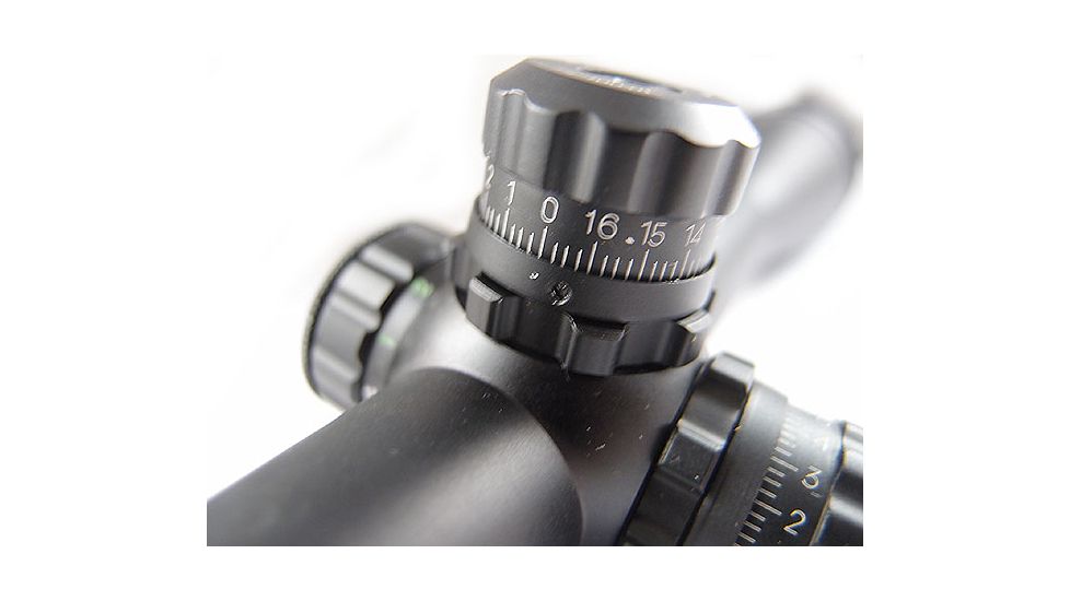 Veber VPOI 6-24x50mm Black Fox Series Rifle Scope w/ Red/Green/Blue Illuminated US Mil-Dot Retile Reticle, 1in Tube, Dual Focus, SFP, Black, GSKOVPOILS62450BF