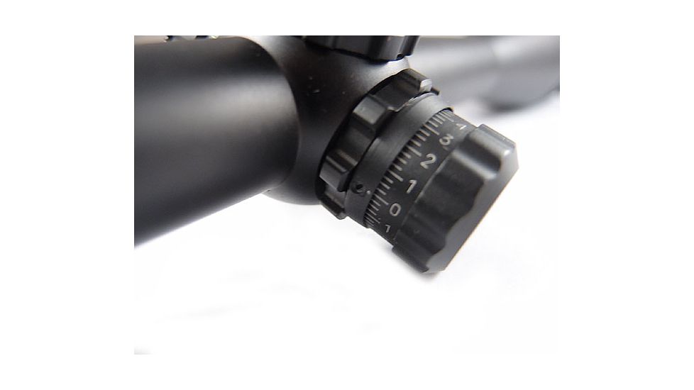 Veber VPOI 6-24x50mm Black Fox Series Rifle Scope w/ Red/Green/Blue Illuminated US Mil-Dot Retile Reticle, 1in Tube, Dual Focus, SFP, Black, GSKOVPOILS62450BF