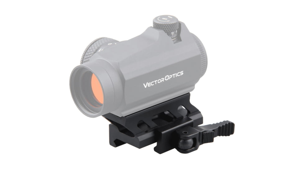 Vector Optics 0.8 in Profile Cantilever QD Riser Mount, Black, MAV-QD10