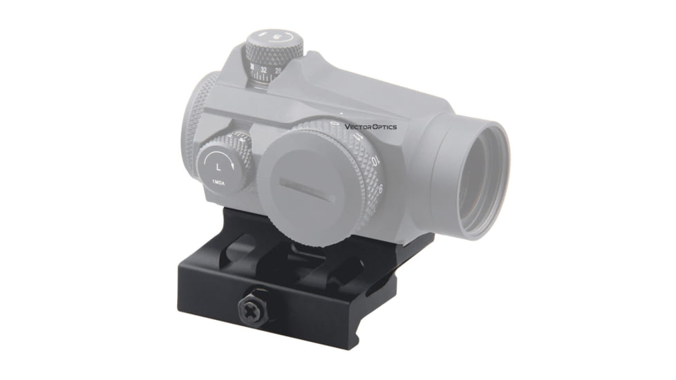 Vector Optics 0.8 in Profile Cantilever QD Riser Mount, Black, MAV-QD10