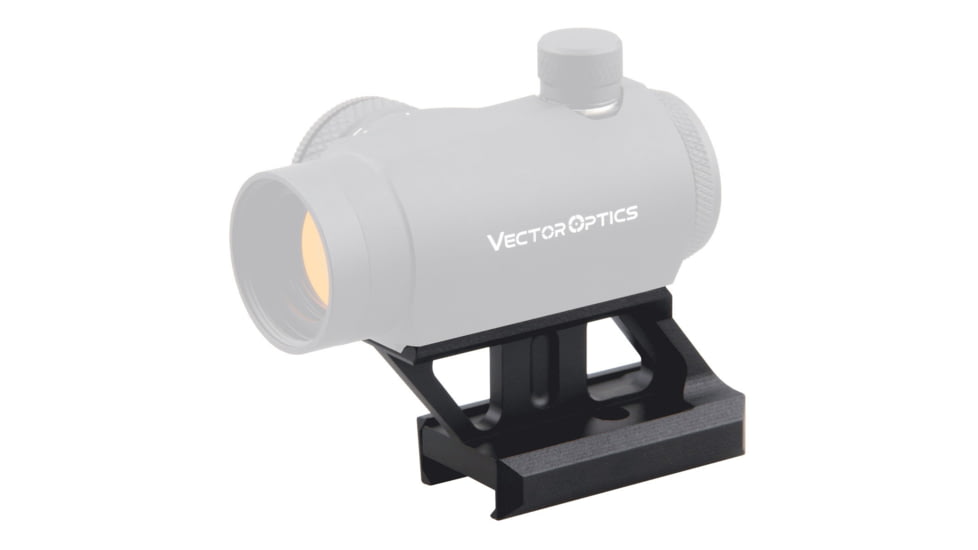 Vector Optics 1.0in Profile Cantilever Picatinny Riser Mount, Black, MAV-P10