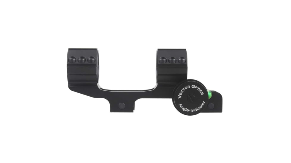 Vector Optics ACD Angle Indicating Scope Mount, 30mm/ 1in Tube, 6063-T6, Matte, w/ Bubble Level and Picatinny Rail, Black, SCACD-14