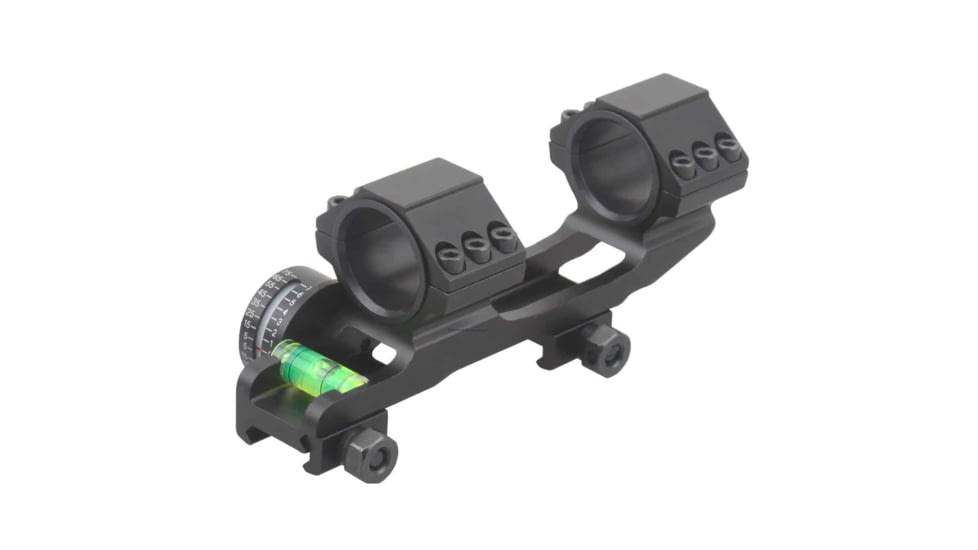 Vector Optics ACD Angle Indicating Scope Mount, 30mm/ 1in Tube, 6063-T6, Matte, w/ Bubble Level and Picatinny Rail, Black, SCACD-14