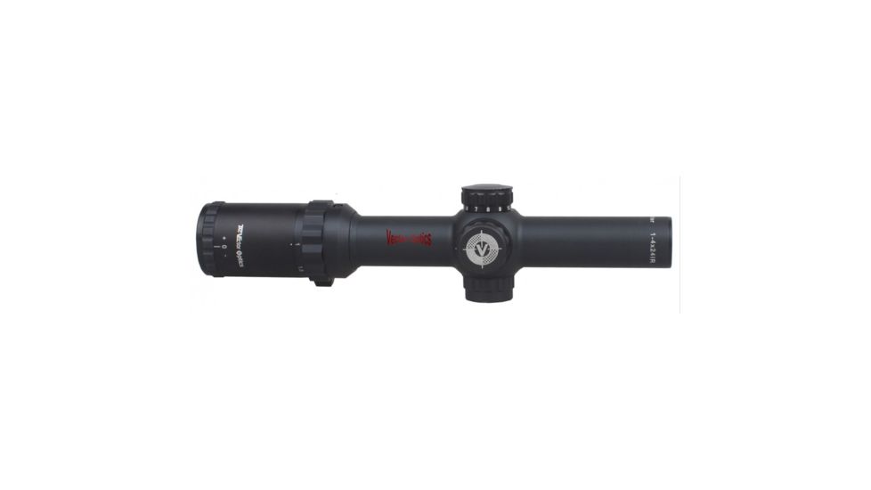 Vector Optics Arbiter Rifle Scope, 1-4x24mm, 30mm Tube, DND Etched Glass Reticle, Black, SCOC-19