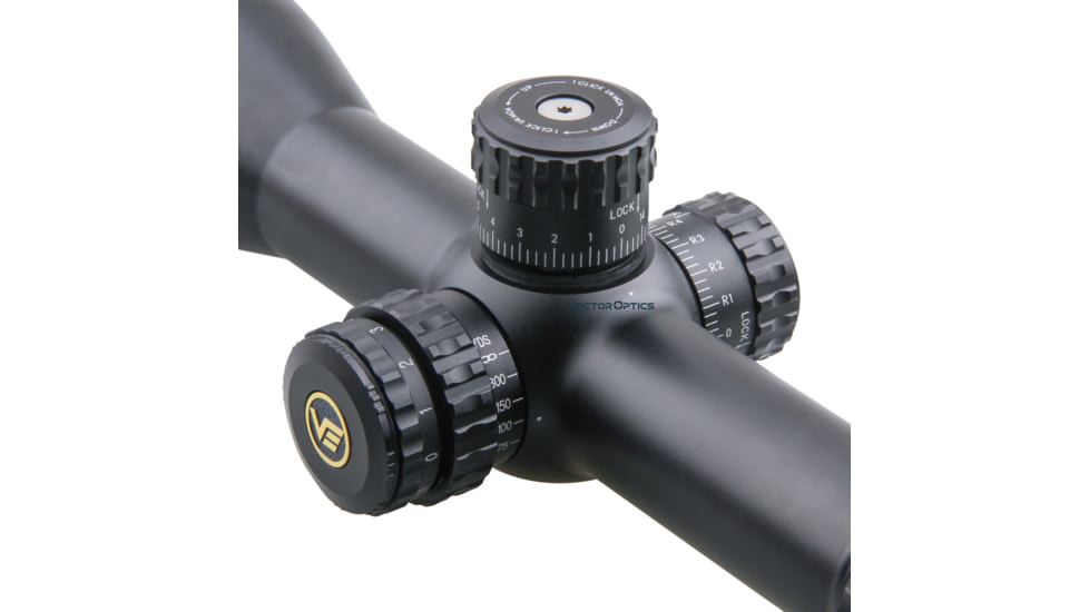 Vector Optics Aston Rifle Scope, 3-18x44mm, Second Focal Plane, 30mm Tube, VHL-2 Illuminated Reticle, 6061-T6, Black, SCOL-23
