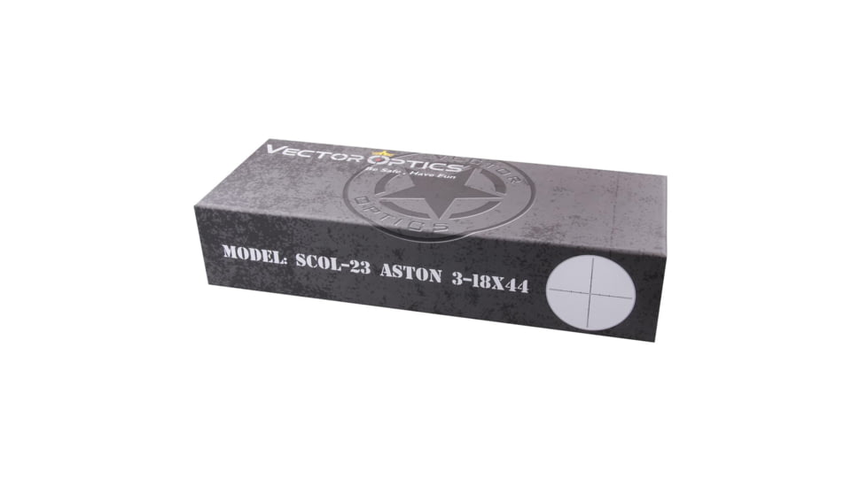 Vector Optics Aston Rifle Scope, 3-18x44mm, Second Focal Plane, 30mm Tube, VHL-2 Illuminated Reticle, 6061-T6, Black, SCOL-23