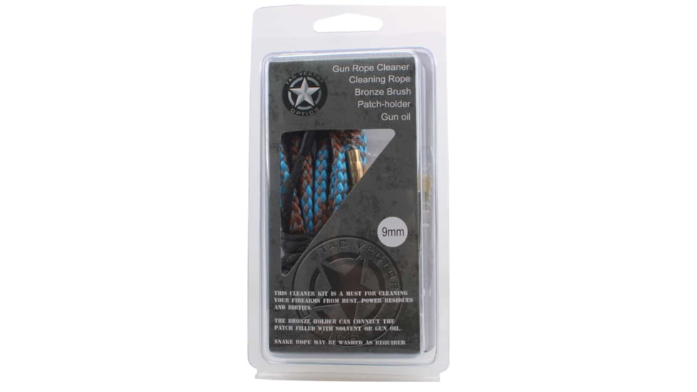 Vector Optics BoreSnake Gun Cleaning Kit, .357cal &amp; 9mm Luger, Black, SCCK-04