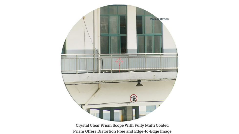 EDEMO Vector Optics Calypos Prismatic Scope, 3x32mm, Second Focal Plane, VEP-CDB Illuminated Reticle, 6061-T6, Black, SCOC-20, EDEMO1