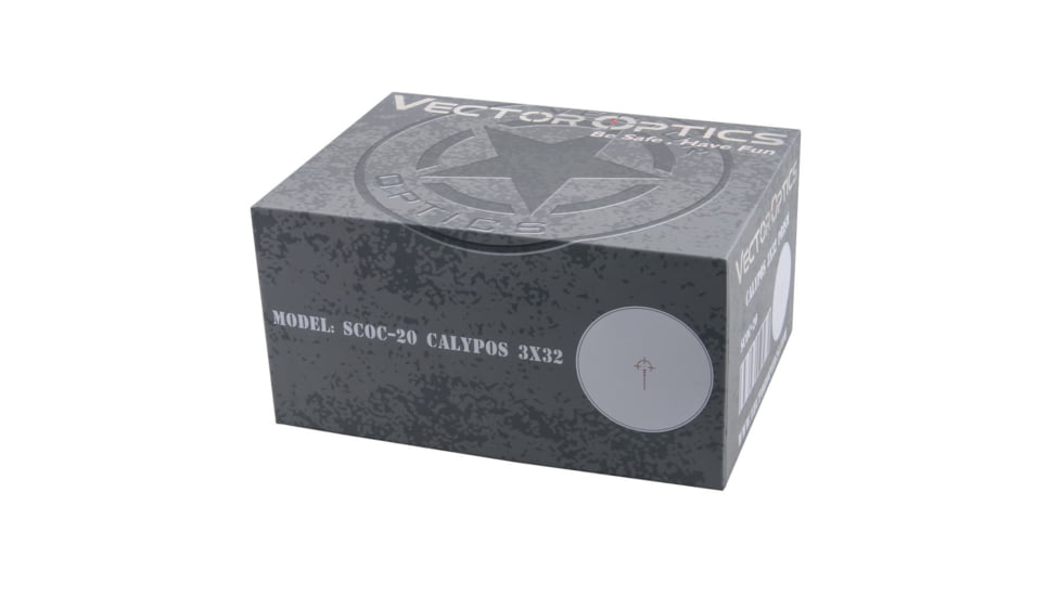 EDEMO Vector Optics Calypos Prismatic Scope, 3x32mm, Second Focal Plane, VEP-CDB Illuminated Reticle, 6061-T6, Black, SCOC-20, EDEMO1