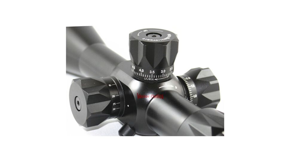 Vector Optics Capricorn Rifle Scope, 4.5-14x44mm, 30mm Tube, FFP Glass MP Reticle, Black, SCFF-05A