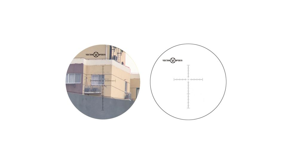 Vector Optics Capricorn Rifle Scope, 4.5-14x44mm, 30mm Tube, FFP Glass MP Reticle, Black, SCFF-05A