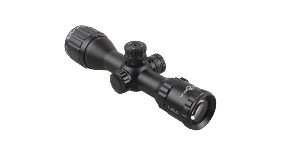 Vector Optics Cerato Rifle Scope, 3-9x32mm, 25.4mm Tube, Mil-dot Reticle, Black, SCOC-12