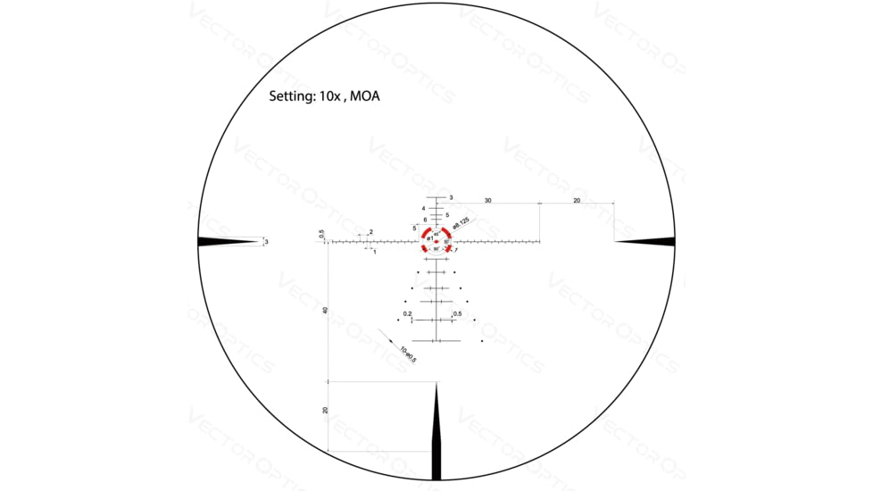 Vector Optics Constantine Rifle Scope, 1-10x24mm, 30mm Tube, SFP, Etched Glass VOS-TMOA Reticle, Matte, Black, SCOC-31