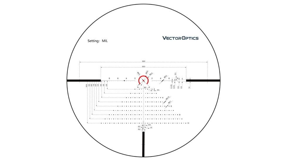 Vector Optics Constantine Rifle Scope, 1-8x24mm, 30mm Tube, SFP, Etched Glass VOS-EHT Reticle, Matte, Black, SCOC-27